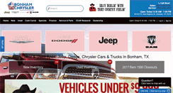 Desktop Screenshot of bonhamchrysler.com